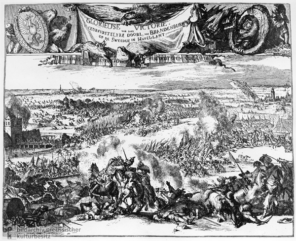 The Battle of Fehrbellin on June 28, 1675 (c. 1675)
